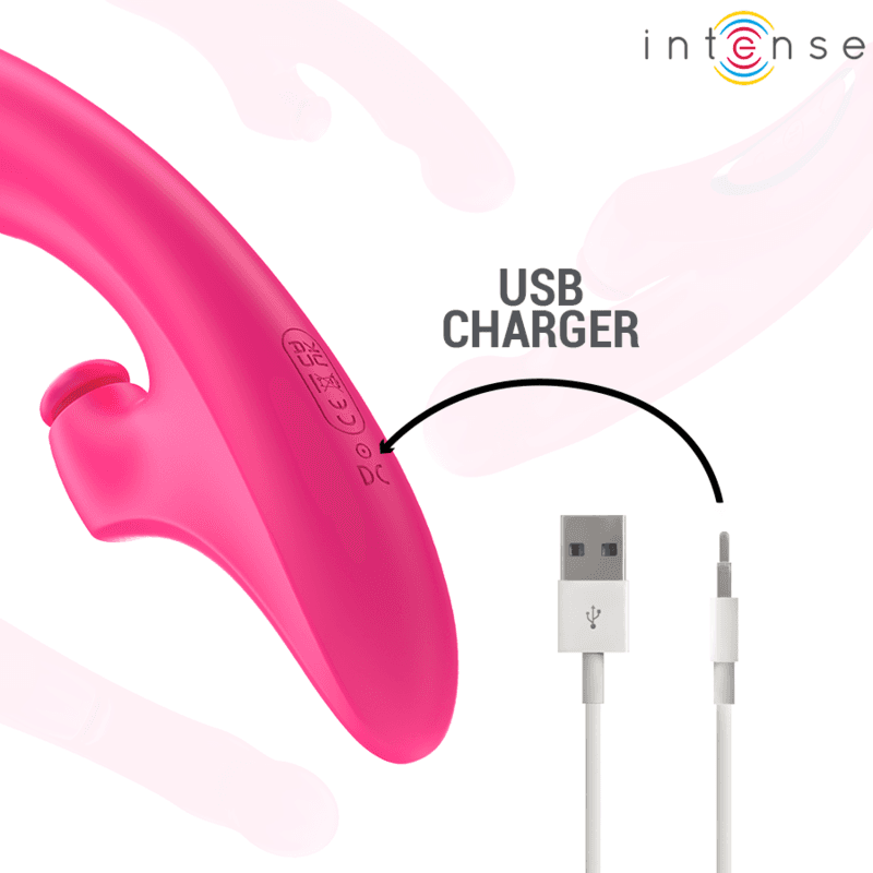 INTENSE - EMI VIBRATOR 13.5 CM MULTIFUNCTION 3 IN 1 10 VIBRATIONS PINK thumb 6