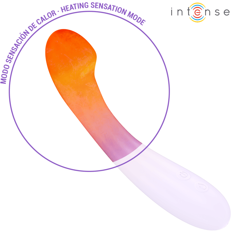 INTENSE - BECKY VIBRATOR 19 CM HEATABLE 7 VIBRATIONS PURPLE thumb 3