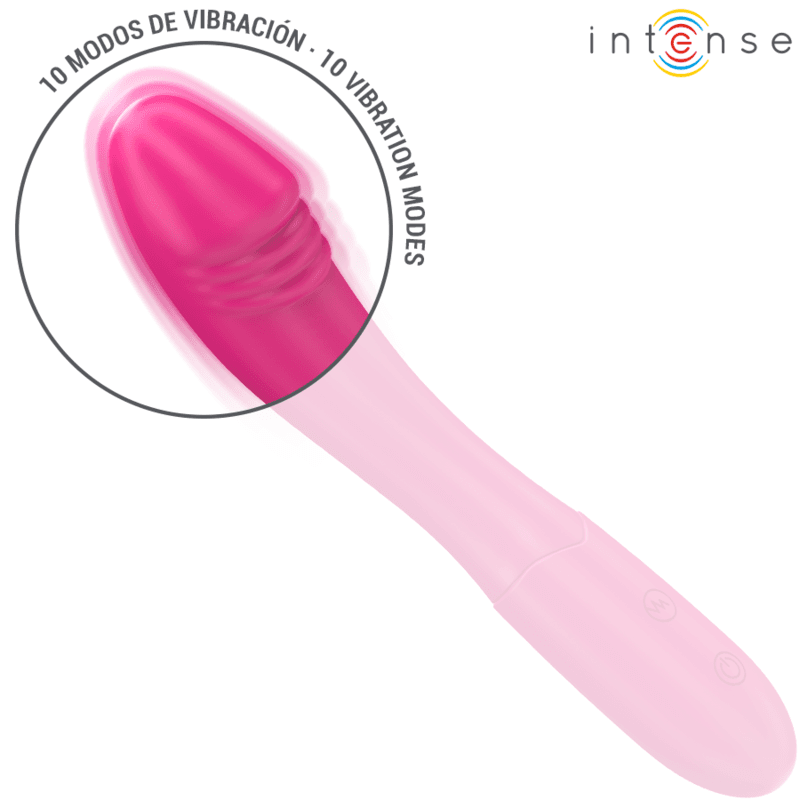 INTENSE - BELINDA VIBRATOR 19 CM FLEXIBLE 10 VIBRATIONS PINK thumb 3