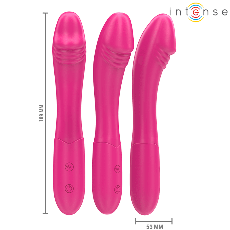 INTENSE - BELINDA VIBRATOR 19 CM FLEXIBLE 10 VIBRATIONS PINK thumb 2