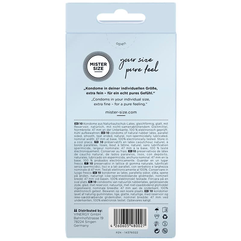 MISTER SIZE - CONDOMS SIZE XS 47 MM (10 UNITS) thumb 3