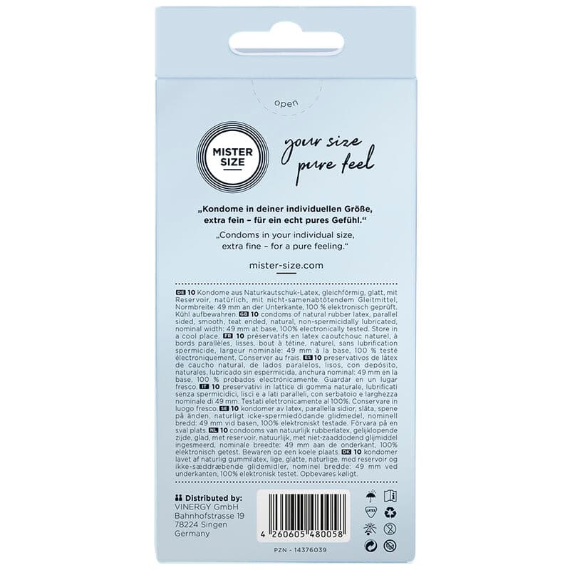 MISTER SIZE - CONDOM SIZE S 49 MM (10 UNITS) thumb 3
