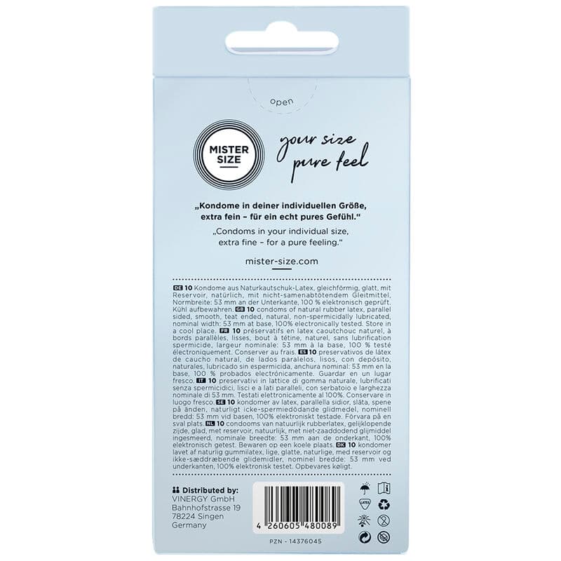 MISTER SIZE - CONDOM SIZE M 53 MM (10 UNITS) thumb 3