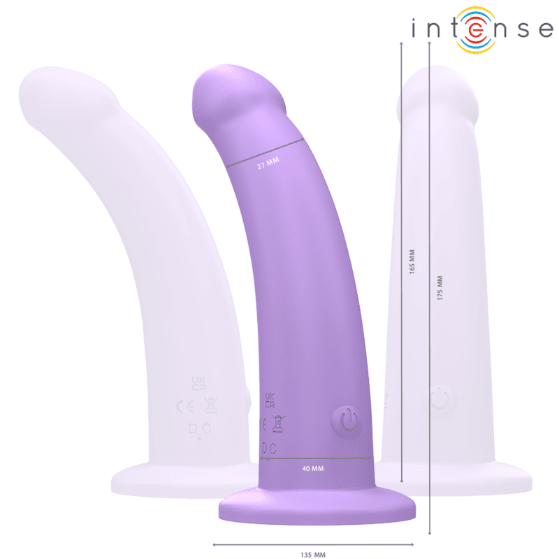 INTENSE - EDDIE VIBRATOR 17.5 CM 10 VIBRATIONS PURPLE REMOTE CONTROL thumb 2