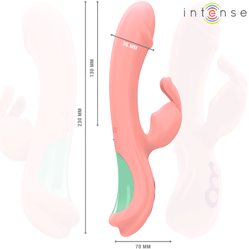 INTENSE - RACHEL RABBIT VIBRATOR 5 VIBRATIONS PINK thumb 6