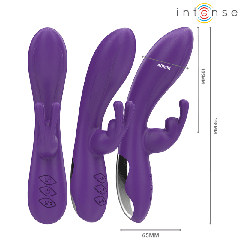 INTENSE - RANDALL RABBIT VIBRATOR 10 VIBRATIONS PURPLE thumb 2