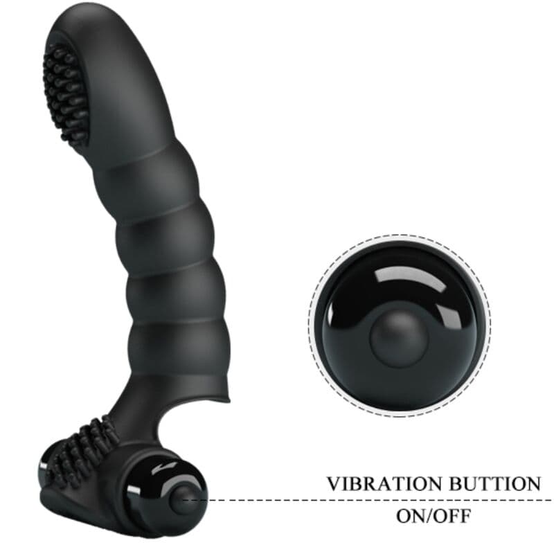 PRETTY LOVE - ALEXANDER FINGER VIBRATOR 10 VIBRATIONS BLACK thumb 6