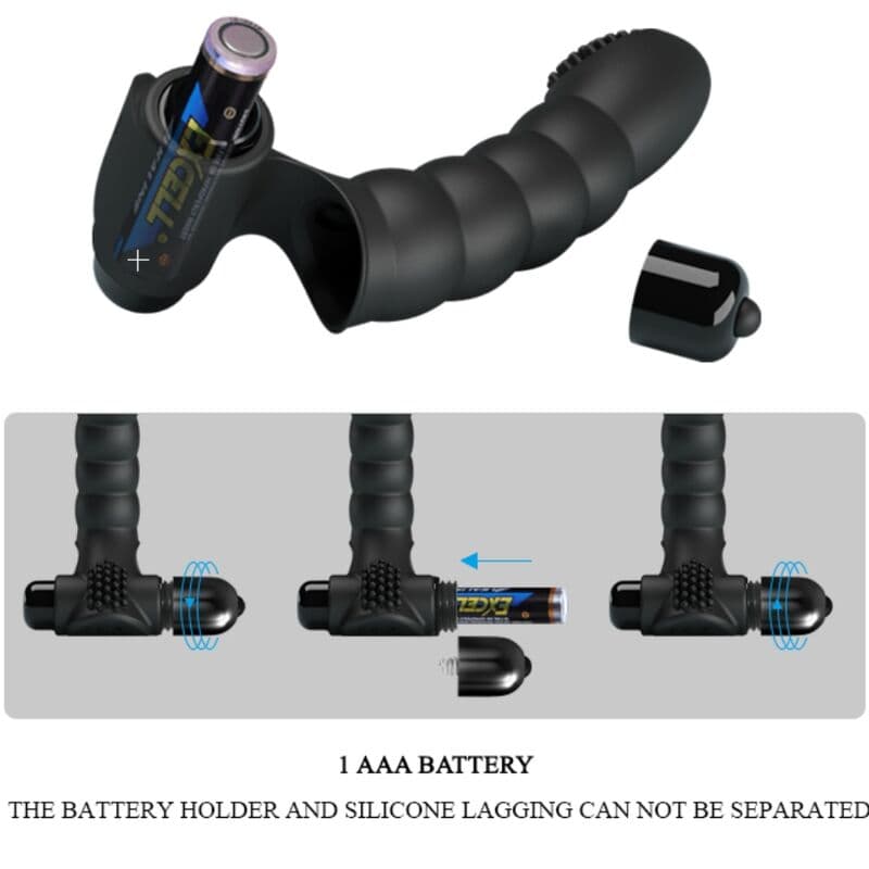 PRETTY LOVE - ALEXANDER FINGER VIBRATOR 10 VIBRATIONS BLACK thumb 5
