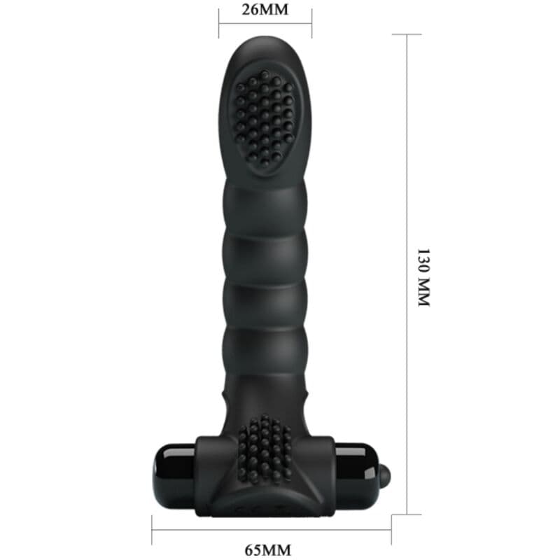 PRETTY LOVE - ALEXANDER FINGER VIBRATOR 10 VIBRATIONS BLACK thumb 4