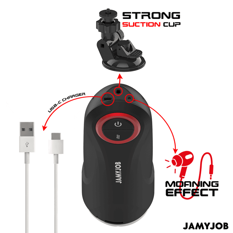 JAMYJOB - GRAVITY AUTOMATIC VAGINA MASTURBATOR 5 THRUSTING MODES AND SOUND EFFECT thumb 6
