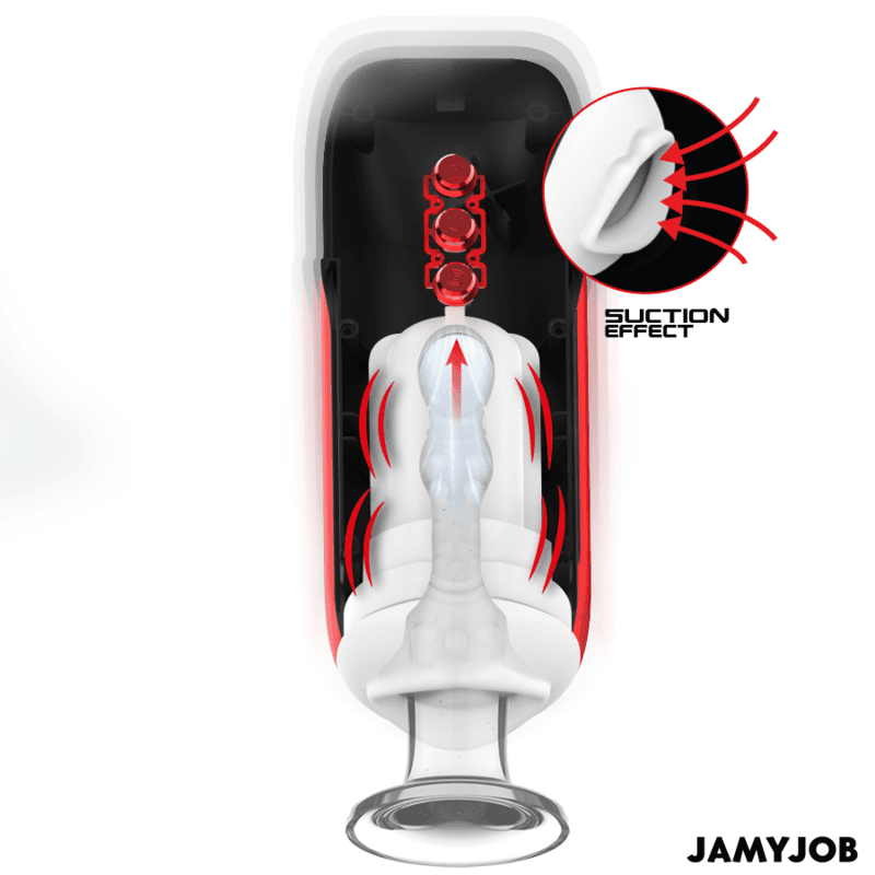 JAMYJOB - BLAZE AUTOMATIC MOUTH MASTURBATOR 5 SUCTION AND VIBRATION MODES thumb 2