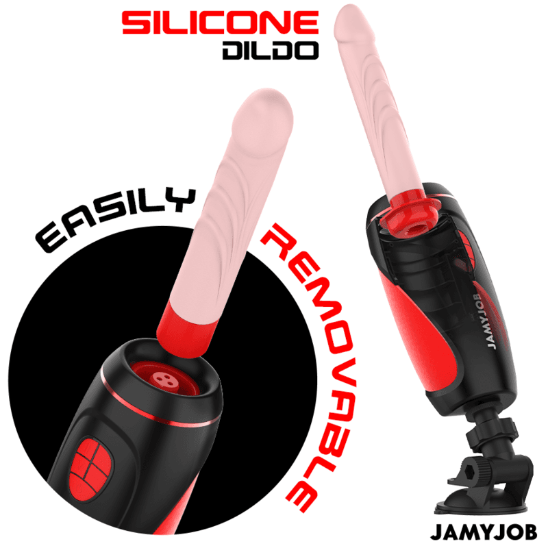 JAMYJOB - PYSTON BASE AUTOMATIC MASTURBATOR WITH REMOTE CONTROL DILDO thumb 4