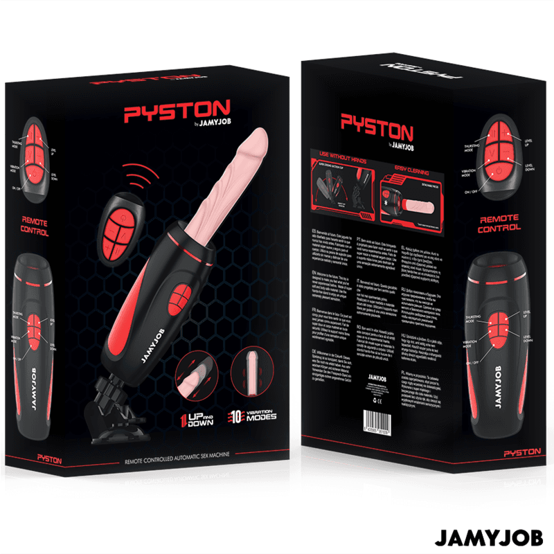 JAMYJOB - PYSTON BASE AUTOMATIC MASTURBATOR WITH REMOTE CONTROL DILDO thumb 7