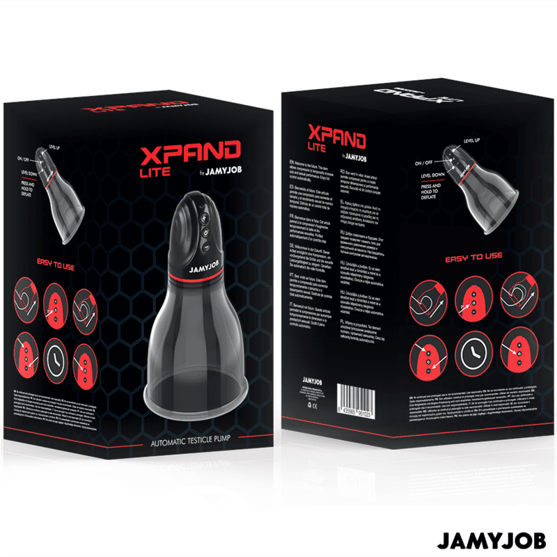 JAMYJOB - XPAND LITE AUTOMATIC TESTICLE PUMP 3 SUCTION LEVELS GREY thumb 7