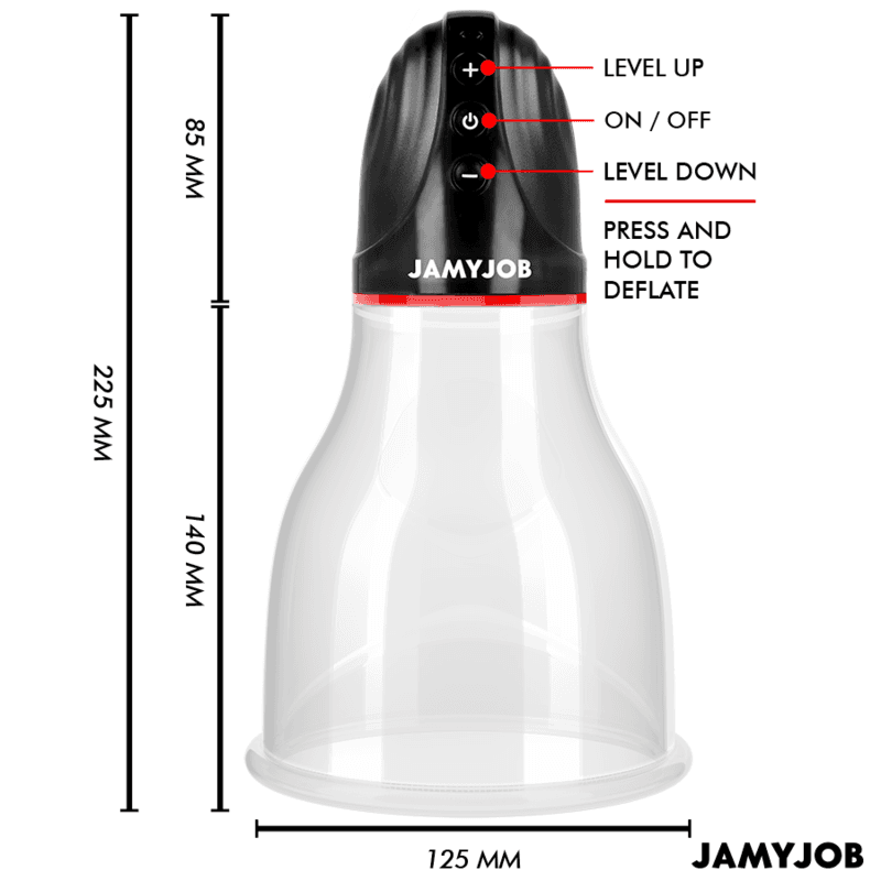 JAMYJOB - XPAND LITE AUTOMATIC TESTICLE PUMP 3 SUCTION LEVELS GREY thumb 5