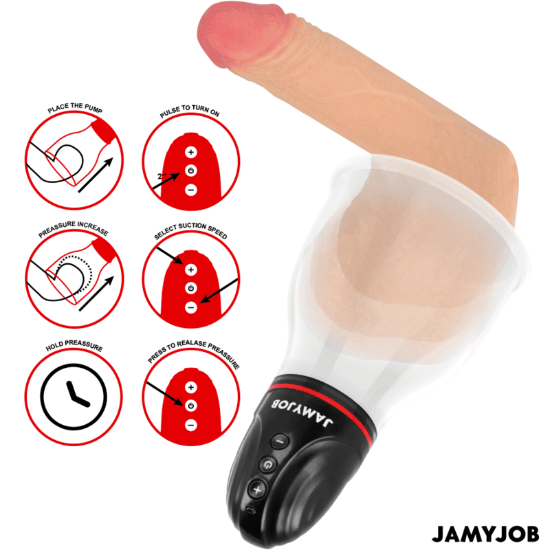 JAMYJOB - XPAND LITE AUTOMATIC TESTICLE PUMP 3 SUCTION LEVELS GREY thumb 3