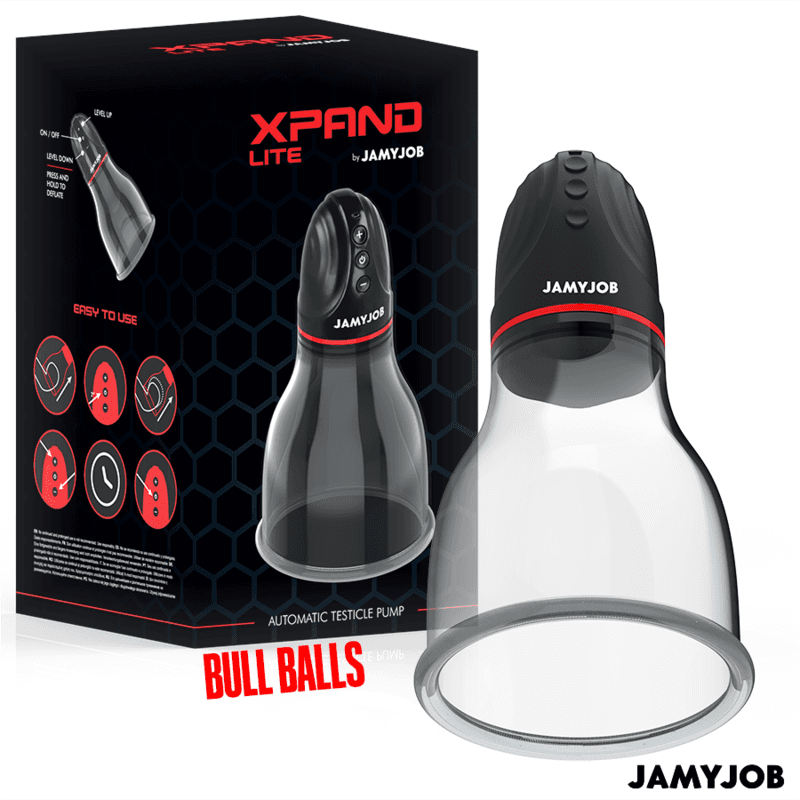 JAMYJOB - XPAND LITE AUTOMATIC TESTICLE PUMP 3 SUCTION LEVELS GREY thumb 2