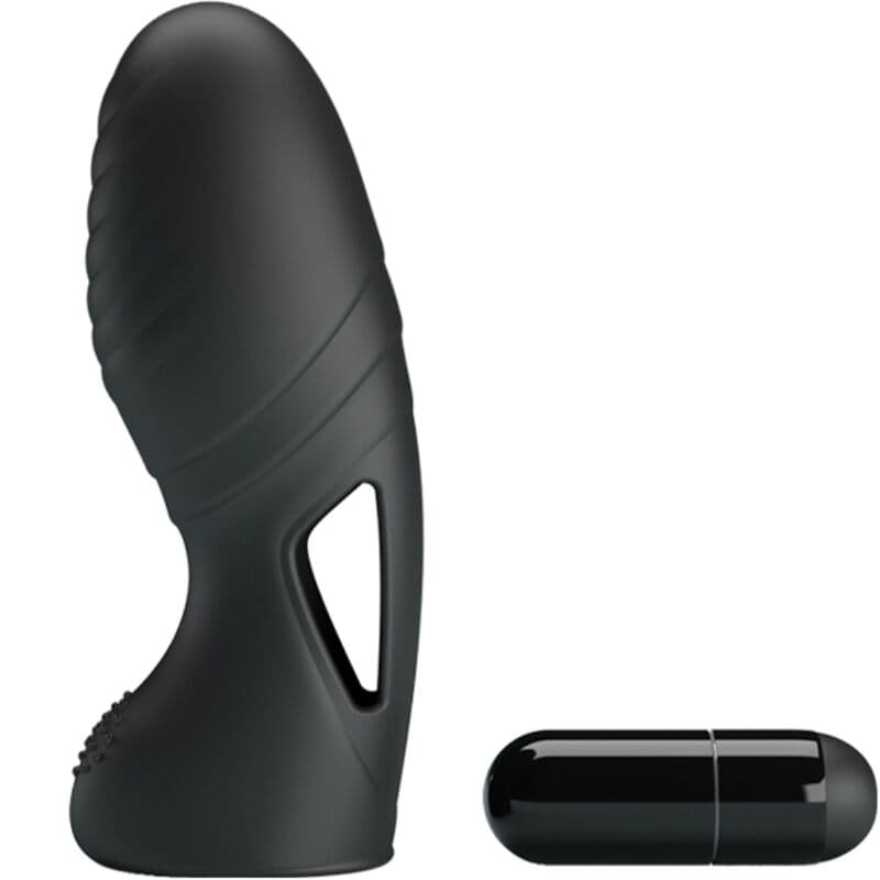 PRETTY LOVE - ALAN SILICONE FINGER VIBRATOR BLACK thumb 4