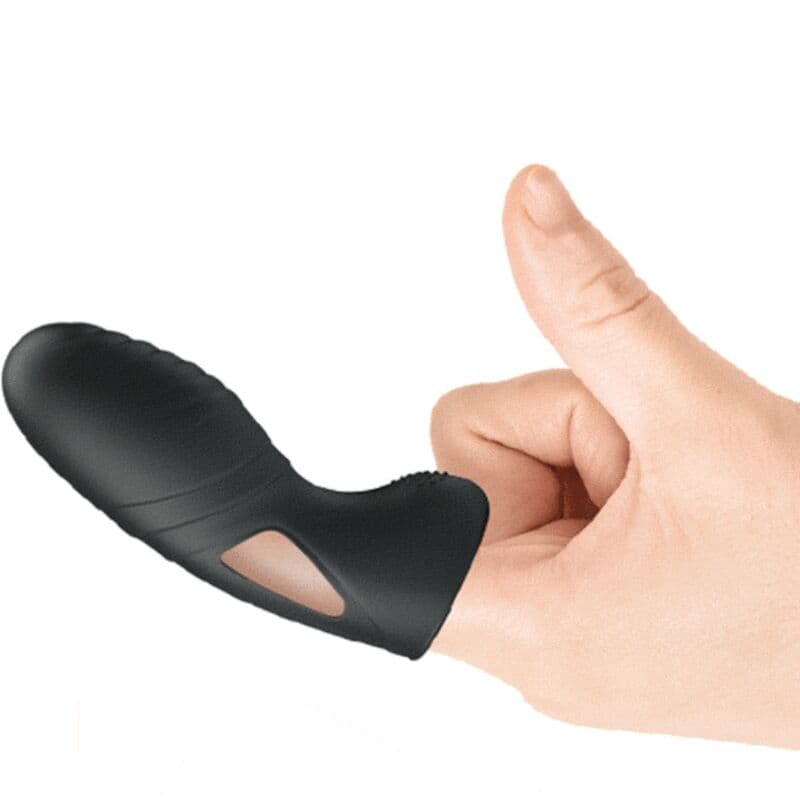 PRETTY LOVE - ALAN SILICONE FINGER VIBRATOR BLACK thumb 5