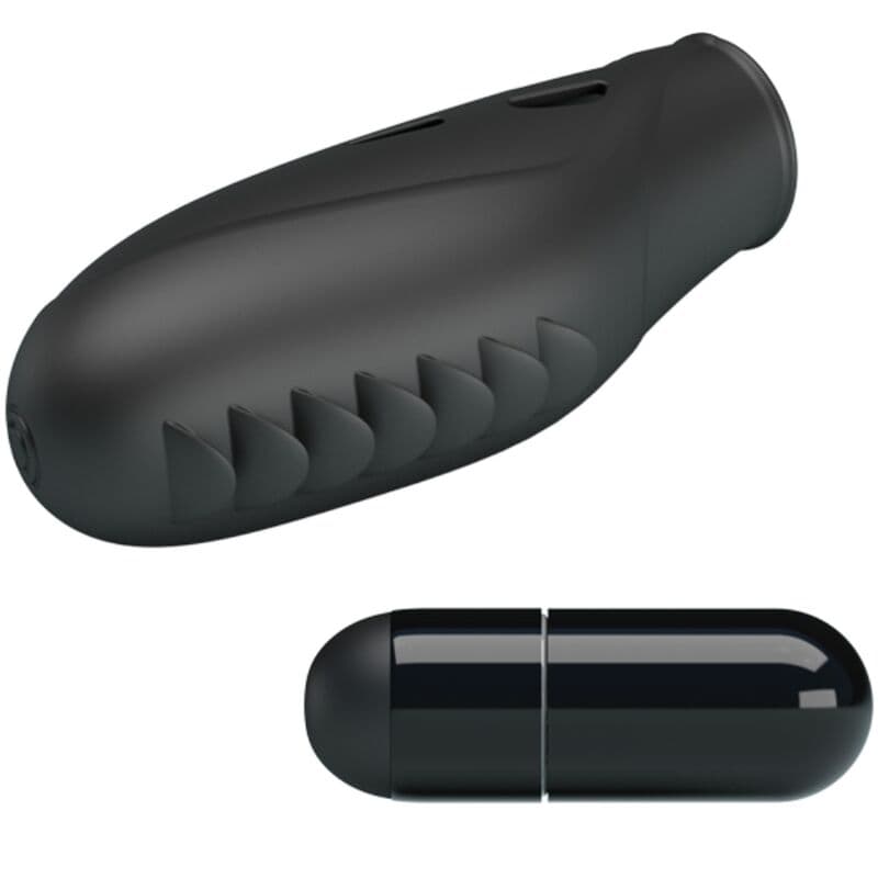 PRETTY LOVE - GILO SILICONE FINGER VIBRATOR BLACK thumb 4