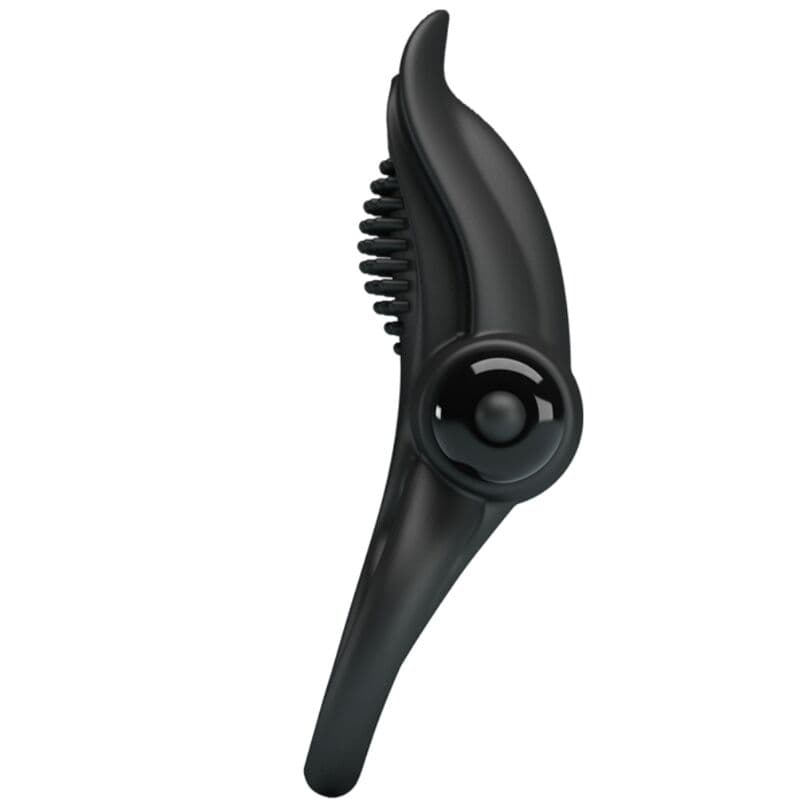 PRETTY LOVE - DOUBLE VIBRATING RING + CLITORIS STIMULATOR 10 VIBRATIONS BLACK thumb 2