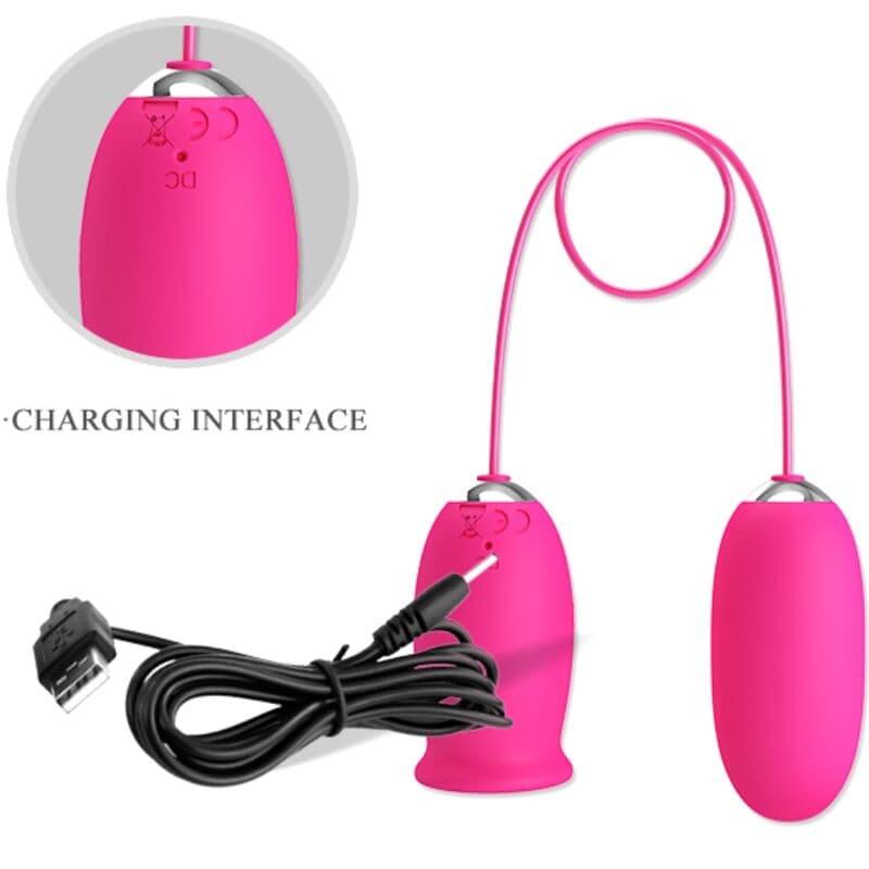 PRETTY LOVE - DAISY VIBRATING EGG + CLITORIS STIMULATING TONGUE PINK thumb 7