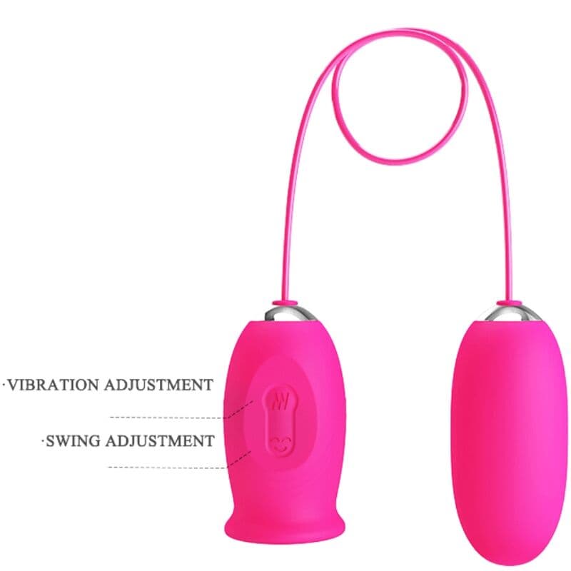 PRETTY LOVE - DAISY VIBRATING EGG + CLITORIS STIMULATING TONGUE PINK thumb 6