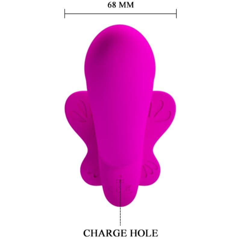 PRETTY LOVE - VALERIE DOUBLE STRAP-ON VIBRATOR 12 VIBRATIONS PURPLE thumb 5