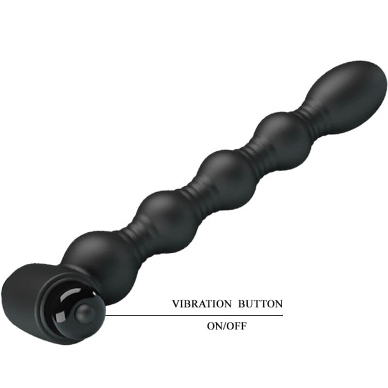 PRETTY LOVE - LYNN SILICONE ANAL PLUG 10 VIBRATIONS BLACK thumb 5