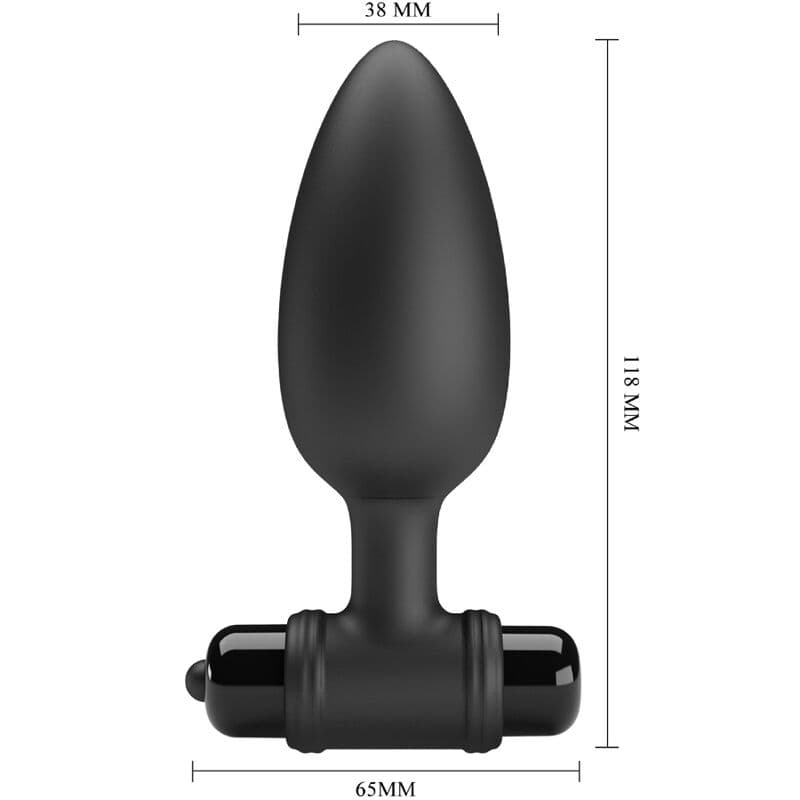 PRETTY LOVE - VIBRA BUTT PLUG 2 ANAL PLUG 10 VIBRATIONS BLACK thumb 3