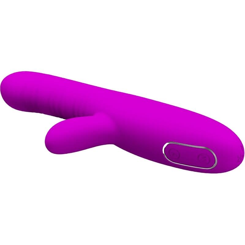 PRETTY LOVE - ANGELIQUE MULTIFUNCTION VIBRATOR + CLITORIS STIMULATOR PURPLE thumb 2