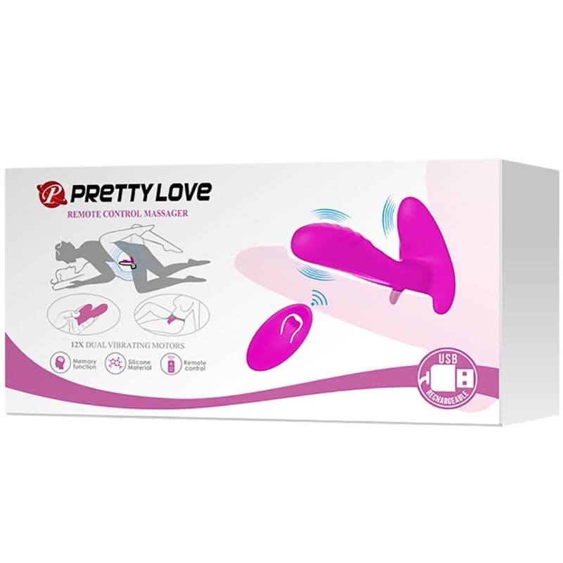 PRETTY LOVE - MASSAGER & VIBRATOR 12 VIBRATIONS REMOTE CONTROL PURPLE thumb 9