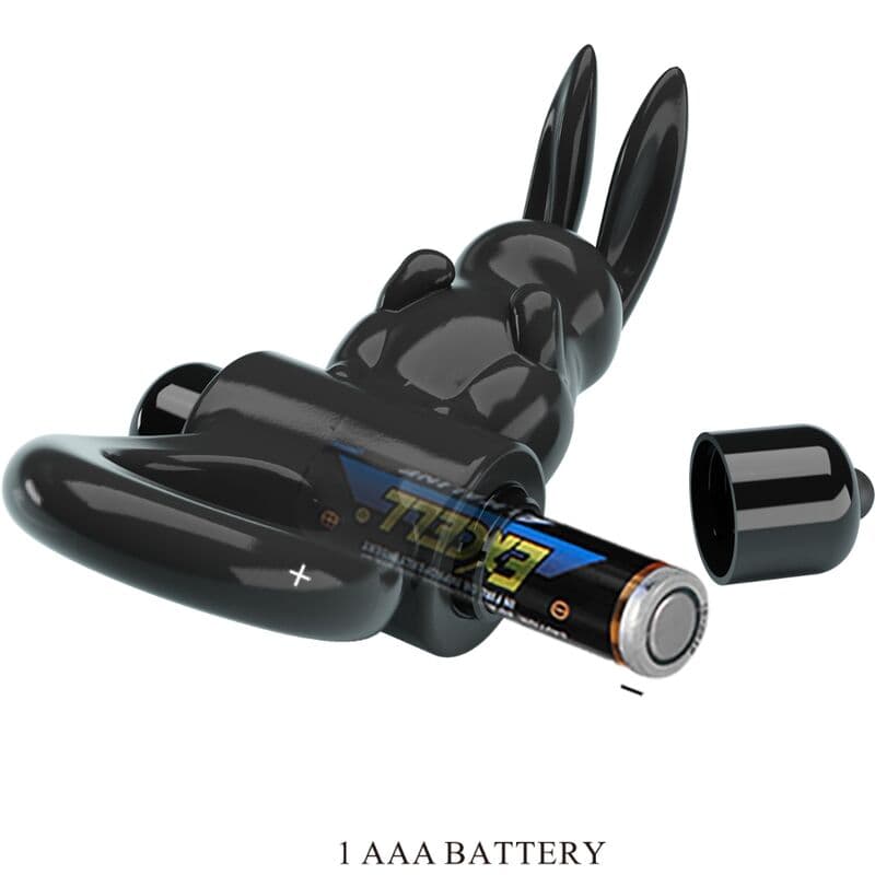 PRETTY LOVE - EXCITING RING RABBIT VIBRATOR RING 10 VIBRATIONS BLACK thumb 4