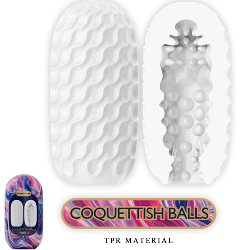 PRETTY LOVE - VENUS X 15 SILICONE MALE MASTURBATORS WHITE thumb 4