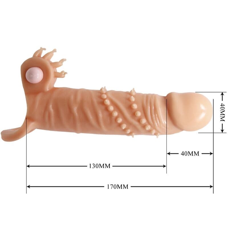 PRETTY LOVE - CONNOR PENIS SLEEVE + CLITORIS STIMULATOR FLESH thumb 6
