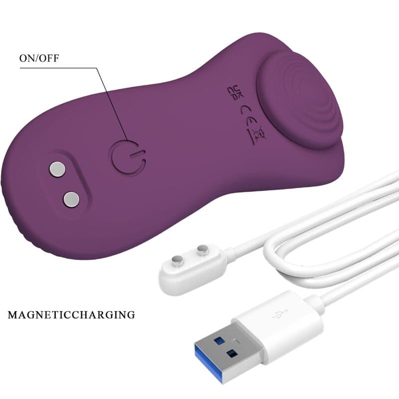 PRETTY LOVE - MANE LAY ON CLITORIS MASSAGER 10 VIBRATIONS REMOTE CONTROL PURPLE thumb 5