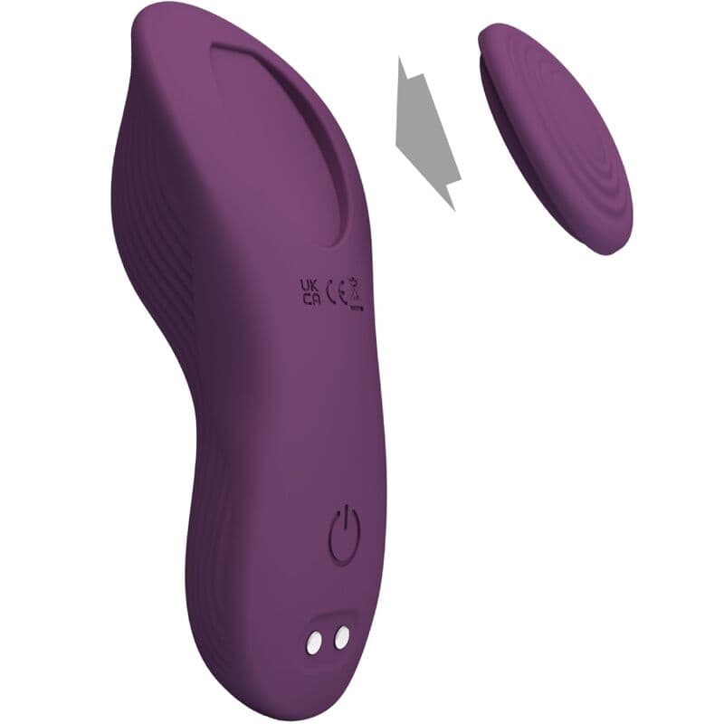 PRETTY LOVE - MANE LAY ON CLITORIS MASSAGER 10 VIBRATIONS REMOTE CONTROL PURPLE thumb 3