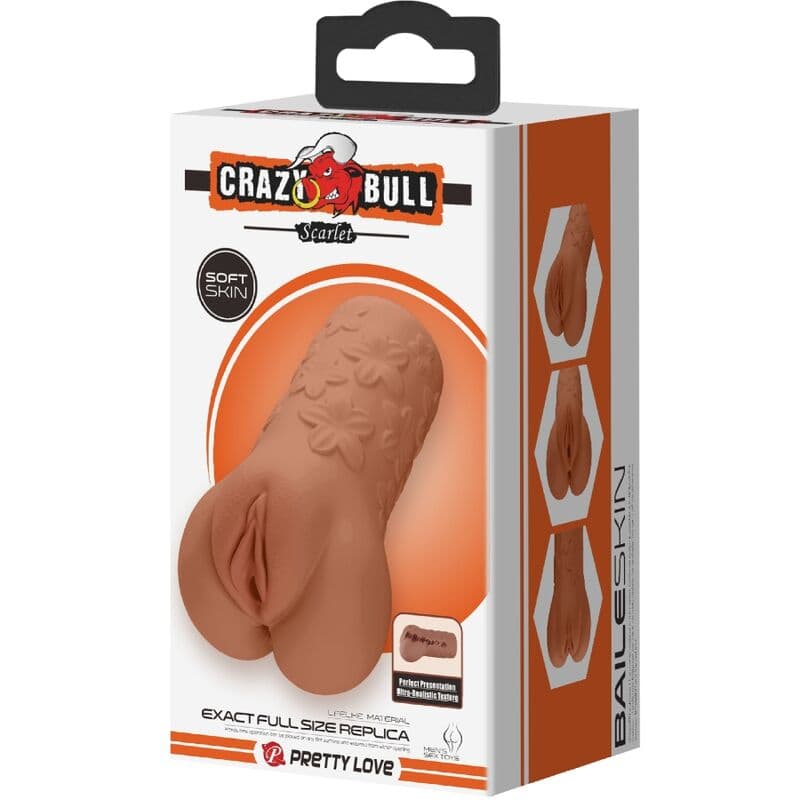 CRAZY BULL - SCARLET VAGINA AND ANUS DESIGN WITH FLOWERS FLESH thumb 6