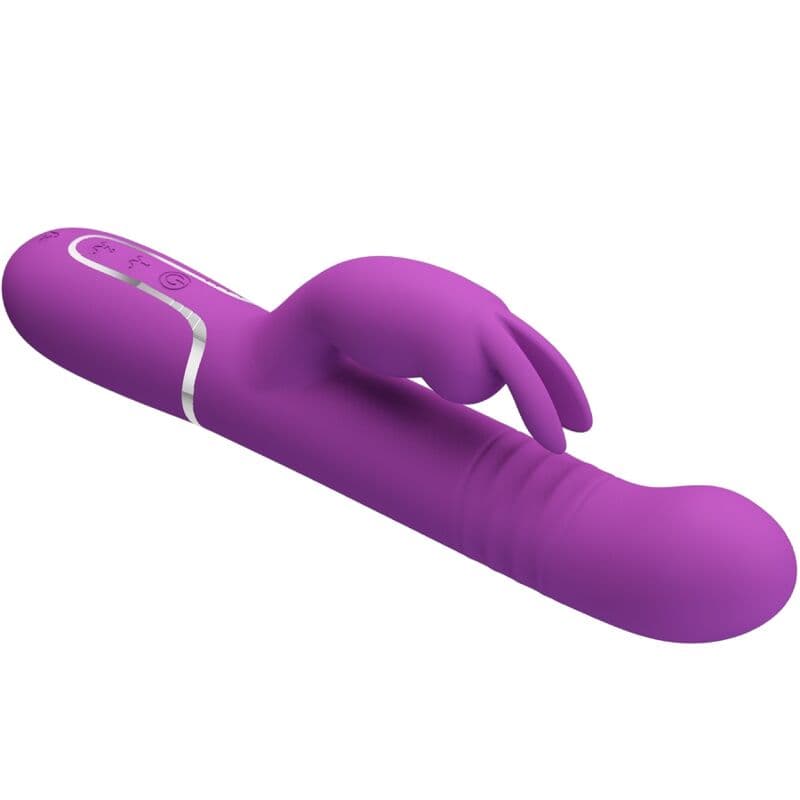 PRETTY LOVE - COALE 4 IN 1 MULTIFUNCTION RABBIT VIBRATOR  PURPLE thumb 4