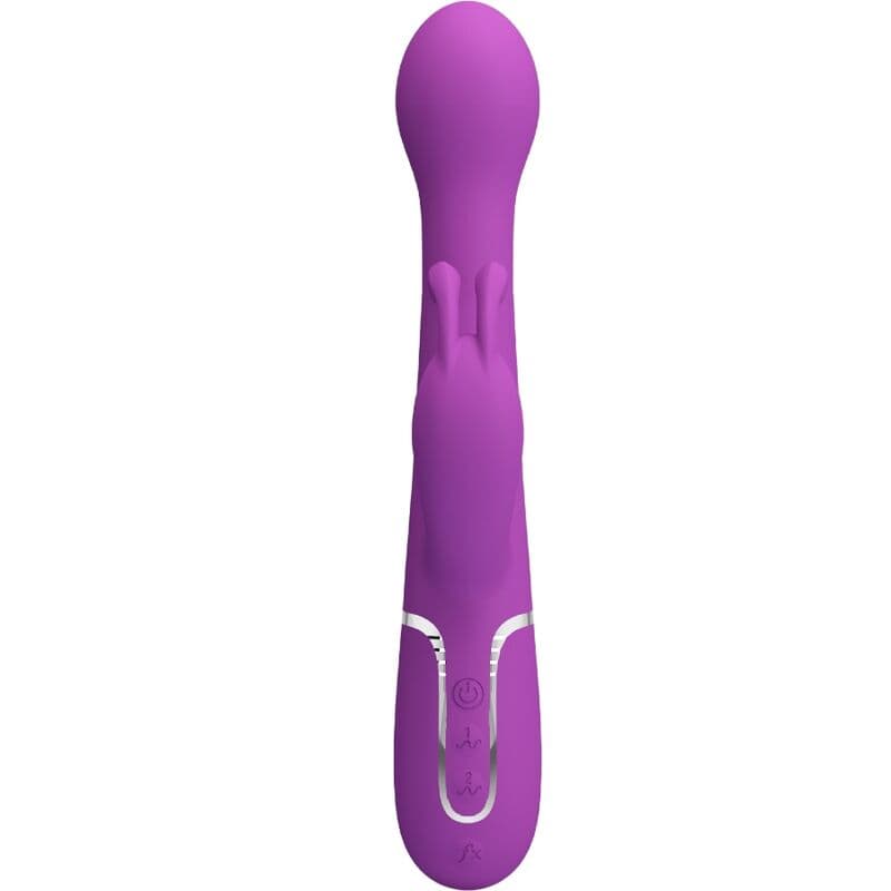 PRETTY LOVE - DEJON 3 IN 1 MULTIFUNCTION RABBIT VIBRATOR  PURPLE thumb 2