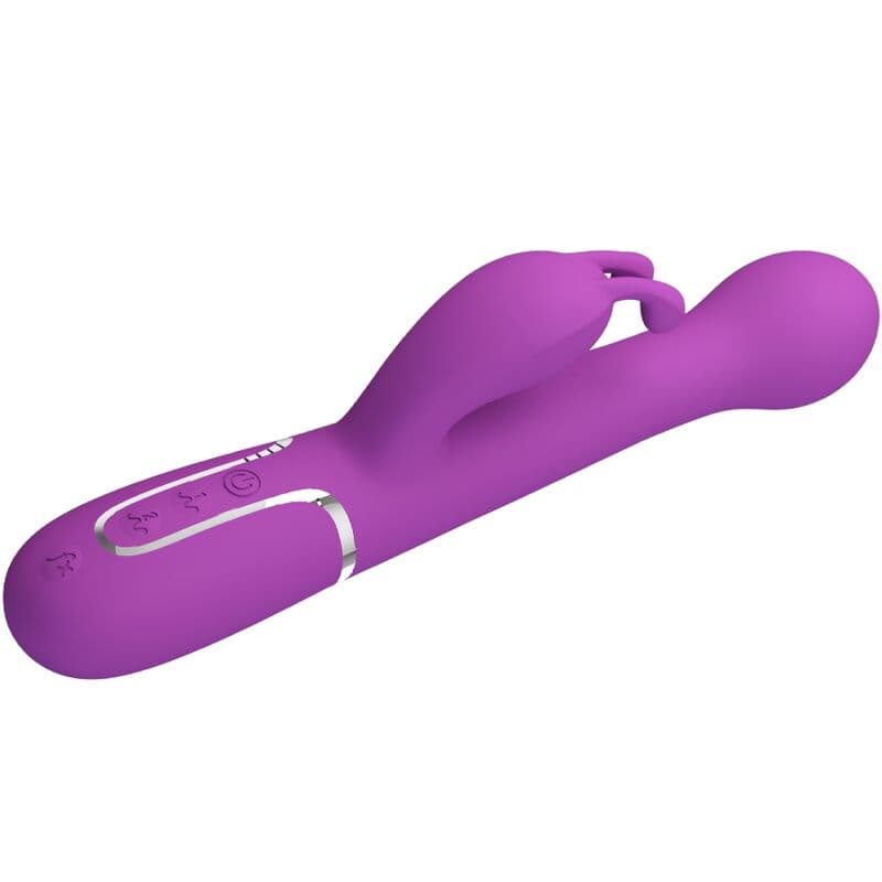 PRETTY LOVE - DEJON 3 IN 1 MULTIFUNCTION RABBIT VIBRATOR  PURPLE thumb 3