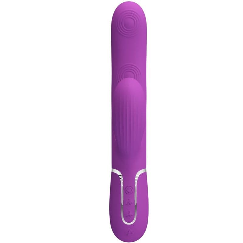 PRETTY LOVE - PERLITA 3 IN 1 MULTIFUNCTION RABBIT VIBRATOR  PURPLE thumb 2