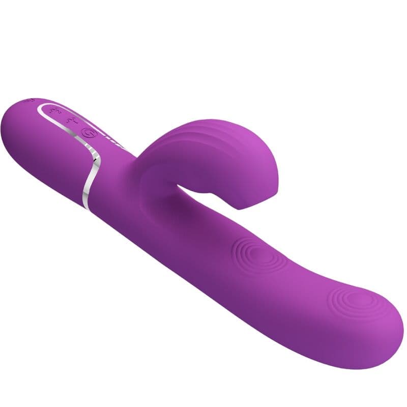 PRETTY LOVE - PERLITA 3 IN 1 MULTIFUNCTION RABBIT VIBRATOR  PURPLE thumb 4