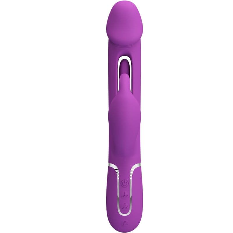 PRETTY LOVE - KAMPAS 3 IN 1 MULTIFUNCTION RABBIT VIBRATOR  PURPLE thumb 2