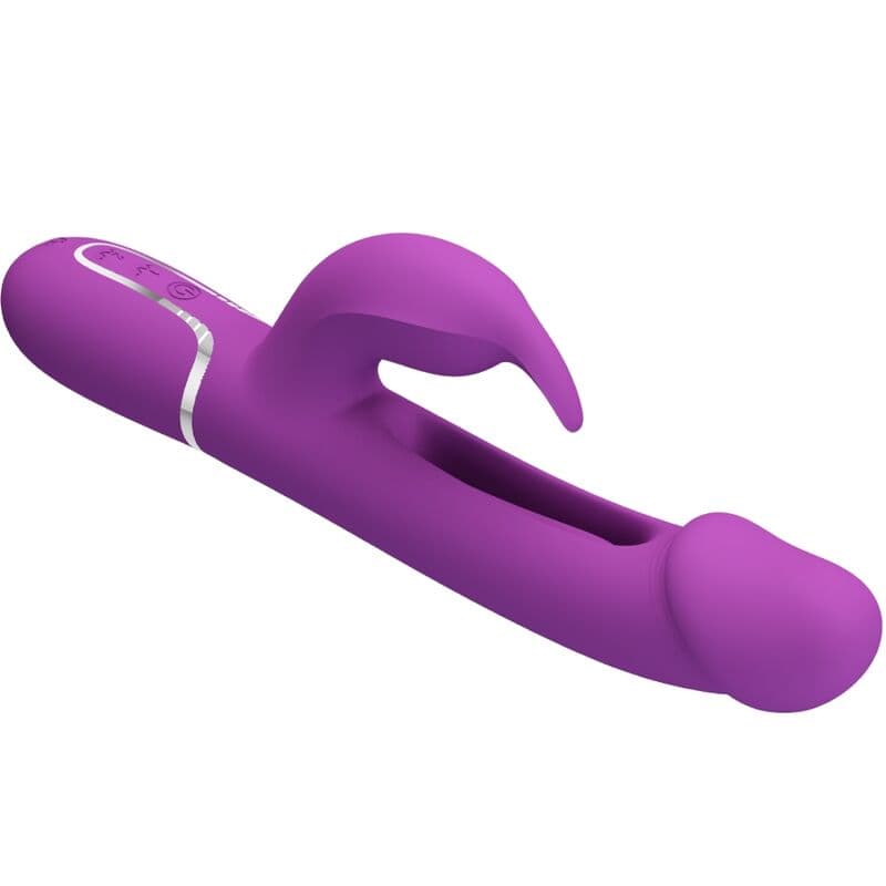 PRETTY LOVE - KAMPAS 3 IN 1 MULTIFUNCTION RABBIT VIBRATOR  PURPLE thumb 4