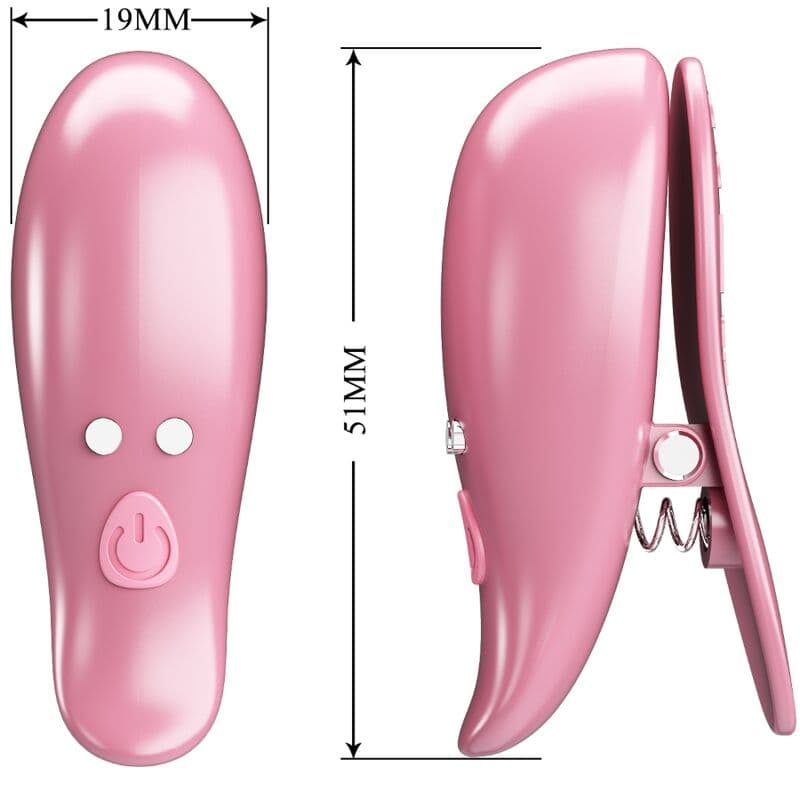 PRETTY LOVE - CAILEY NIPPLE CLAMPS 10 VIBRATIONS REMOTE CONTROL PINK thumb 5