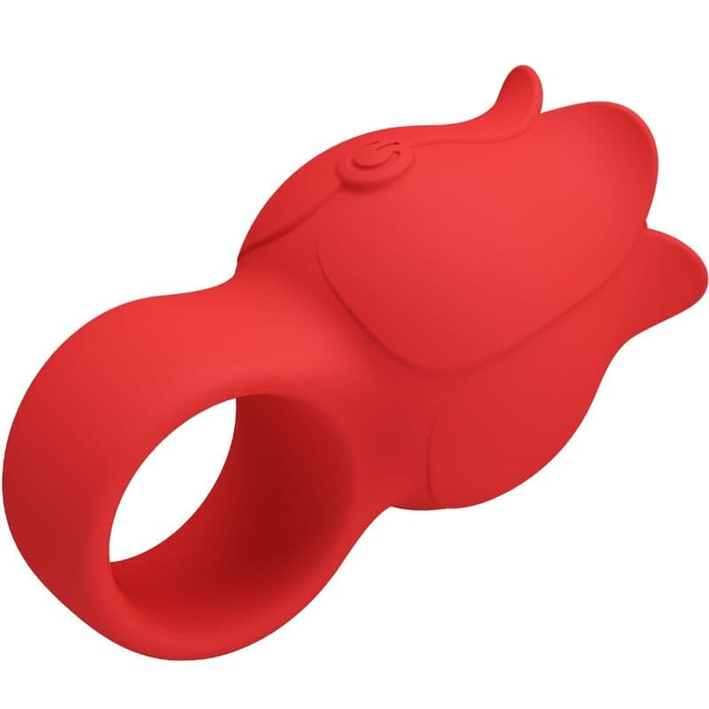 PRETTY LOVE - JAE ROSE SHAPED FINGER VIBRATOR 10 VIBRATIONS RED thumb 3