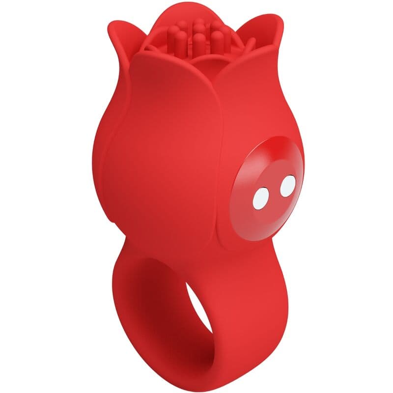 PRETTY LOVE - JAE ROSE SHAPED FINGER VIBRATOR 10 VIBRATIONS RED thumb 2