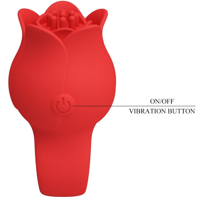 PRETTY LOVE - JAE ROSE SHAPED FINGER VIBRATOR 10 VIBRATIONS RED thumb 7