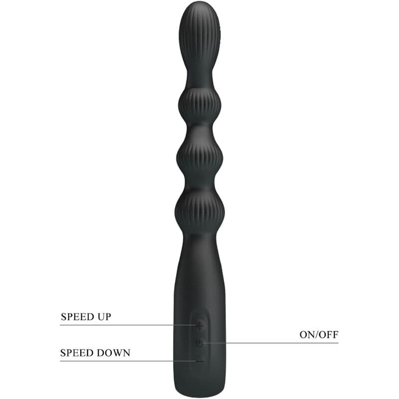PRETTY LOVE - FEDERER ANAL VIBRATOR 12 VIBRATIONS BLACK thumb 5